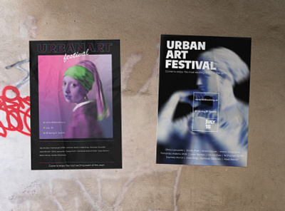 Some ideas for the Urban Art Festival 2d art design illustraion poster design