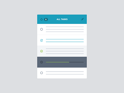 Task Organizer app flat icons light minimal tasks