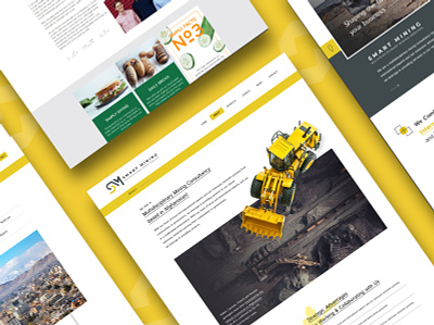 Smart Mining Website branding design logo mobile website ui ux web web design website website designing