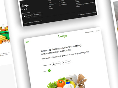 Food In Joy design food tech mobile website web web design website website design website designing