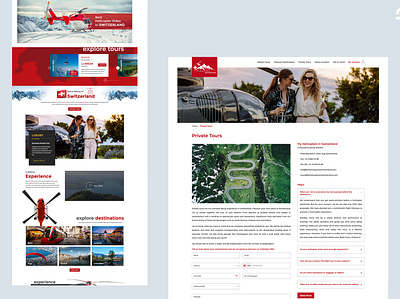 Fly Helicopters in Switzerland design flying helicopter helicopters logo mobile website switzerland tourism tourism website web web design website website designing