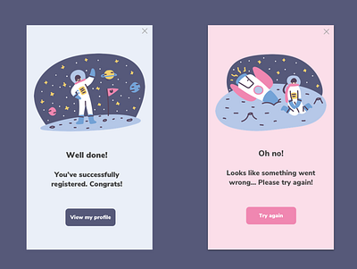 Space Messages | Daily UI 11 app design branding daily 100 challenge dailyui dailyuichallenge design illustration ui web webdesign