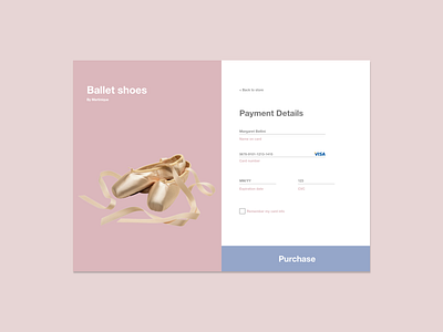 Daily UI 002 - Credit Card Checkout