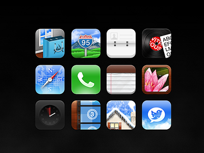 Vitreous HD chris mastersons theme iphone icons jailbreak isnt out yet lol upscale