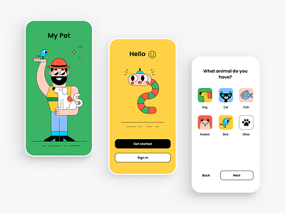 My Pet - mobile app design concept