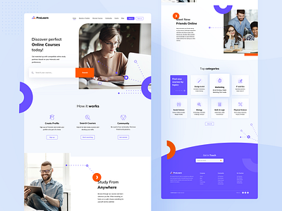 ProLearn - online courses landing page