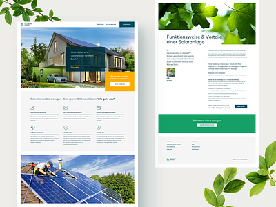 Selfmade Energy - landing page comparison site design process ecology german startup green green energy hero image landing page nature renewable energy responsive web design solar panels web app web design