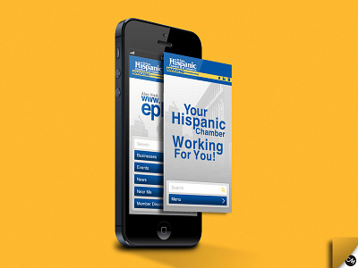 El Paso Hispanic Chambers of Commerce - Application Concept app design graphic icons interface menu mobile phone type typography user