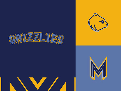 Memphis Grizzlies - Alternate Wordmarks & Icon basketball branding design grizzlies icon logo memphis nba sports
