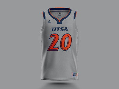 UTSA Uniform Concept: Grey/Navy/Orange basketball design jersey logo nba roadrunners san antonio sports utsa