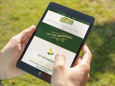 El Paso's Cornmaze design fresh graphic mobile portfolio responsive web webdesign