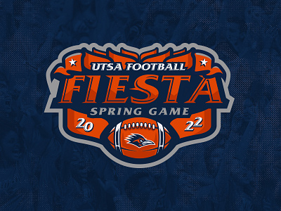 UTSA Football Fiesta Spring Game branding football logo spring utsa