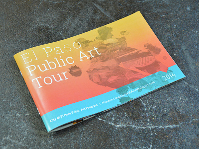 El Paso Public Art Tour art artwork brochure catalog design graphic