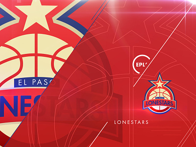 El Paso Lonestars - SC Team Canvas basketball. logo el paso sports type