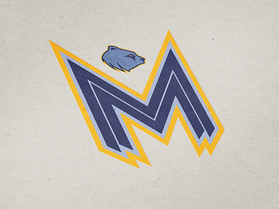Memphis Grizzlies: Logo Redesign basketball bears brand grizzlies icon logo nba sports type typography