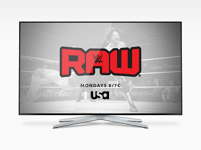 WWE Raw - Logo Redesign brand logo pro raw tv wrestling wwe