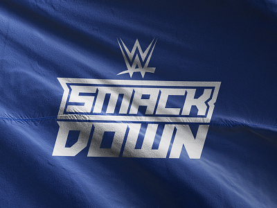 WWE Smackdown - Logo Redesign brand entertainment logo pro red smackdown sport white wrestling wwe