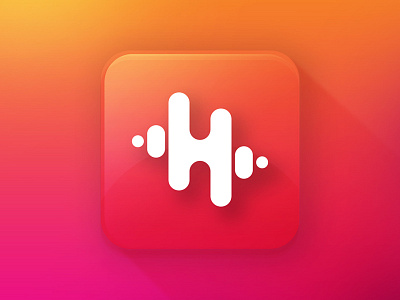 House of Sound Rebrand app color gradient icon logo music sound wave