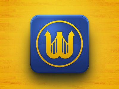 Golden State Warriors : App Icon app basketball design icon ipad iphone logo sports ui ux