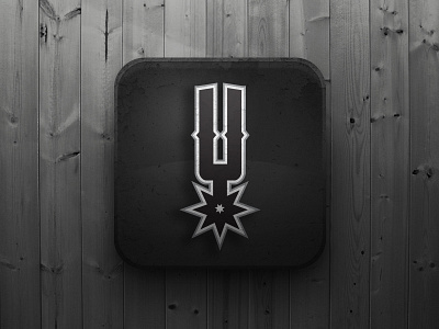 San Antonio Spurs : App Icon app basketball design icon ipad iphone logo sports ui ux