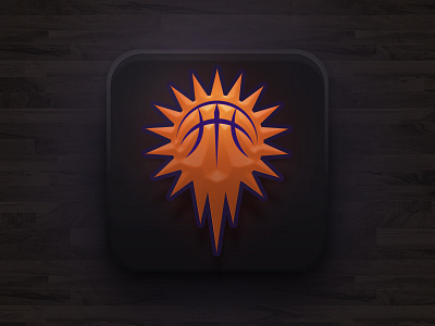 Phoenix Suns : App Icon app basketball design icon logo nba phoenix sports suns ui ux