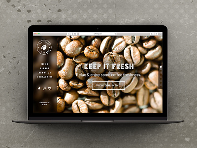 Coffee Drop : Web Interface coffee design fresh graphic mobile portfolio rain responsive web webdesign website