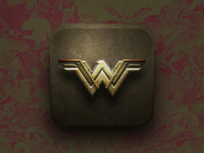 Wonder Woman : App Icon app books comics dccomics hero icon logo super ui woman wonder