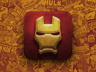Iron Man : App Icon app books comics hero icon ironman logo marvel super ui