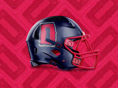 El Paso Outlaws : Secondary O Helmet