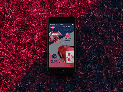 El Paso Outlaws : User Interface Design app athlete el paso fitness football iphone logo nfl sports texas