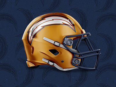 Los Angeles Chargers : Gold Helmet Concept