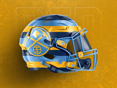 Denver Nuggets : Helmet Concept axe basketball denver football miner nba nfl nuggets sports