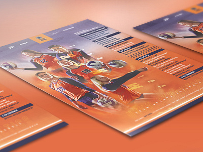 2018 Official UTEP Volleyball Schedule Poster