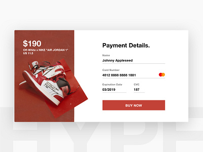 Daily UI #002 - Credit Card Checkout