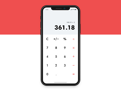 Daily UI #004 - Calculator