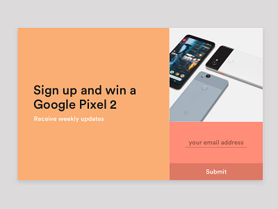 Daily UI #026 - Subscribe 026 daily dailyui newsletter pastel prize subscribe ui win