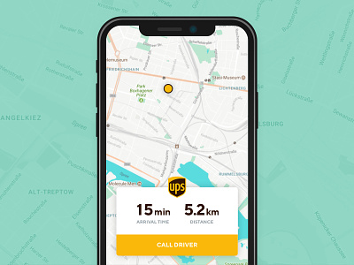 Daily UI #029 - Map 029 app daily dailyui delivery ios map package tracking ui