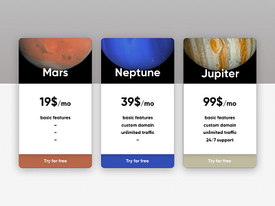 Daily UI #030 - Pricing