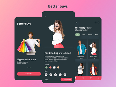 Shopping App UI android android app android app design android app development app app purchase app source code design flutter illustration ios logo shopping