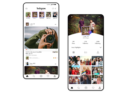 Instagram Redesign app