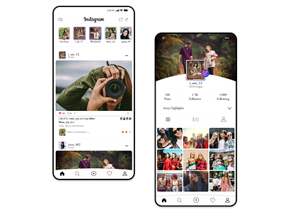 Instagram Redesign by Initio TechMedia Pvt Ltd on Dribbble