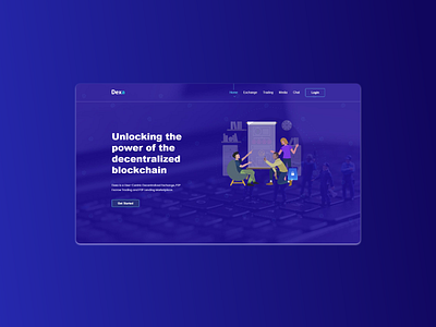 Landing page design flat landing page minimal ui web