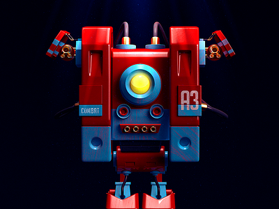A3 3d c4d cgi illustration machine rendering robot