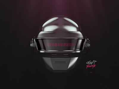 Daft Punk 3d c4d cgi colombia daft punk illustration rendering