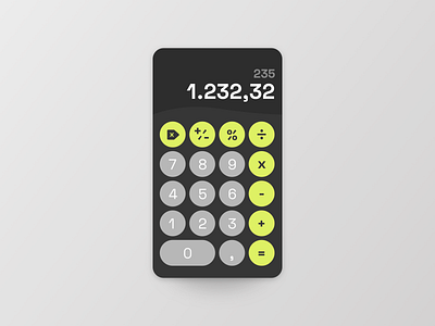 Calculator calculator design interface numbers ui uichallenge