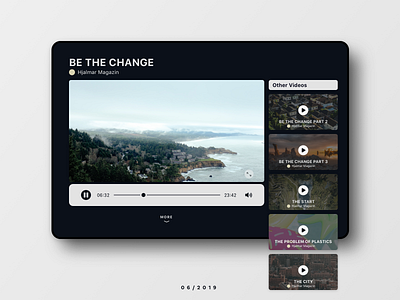 Video Player app interface player product ui uichallenge ux video videoplayer website