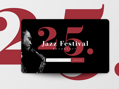 Coming Soon Page comingsoon jazz mail music page sign up typography uichallenge website