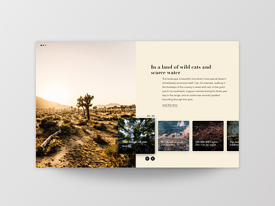 Article Slider article desert design enviroment frankfurt image layout magazine nature overlay slider typography ui uichallenge ux website