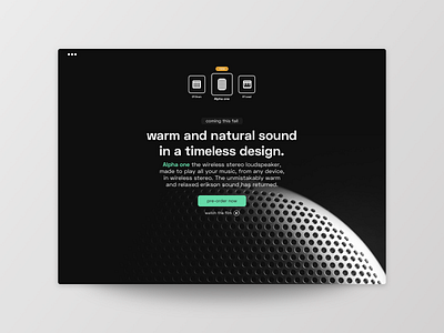 Pre-Order buisness design frankfurt minimalist music new preorder product sound speaker synthesizer typography ui uichallenge ux website