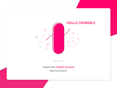 Hello Dribbble first first shot hello dribbble invite thank you